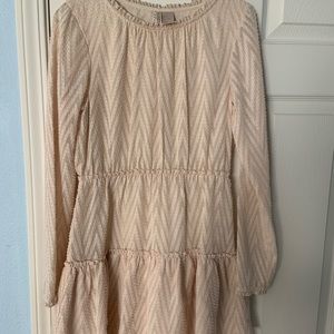 Peach Long Sleeve Dress size small